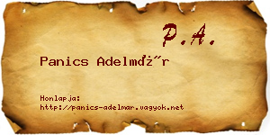 Panics Adelmár névjegykártya